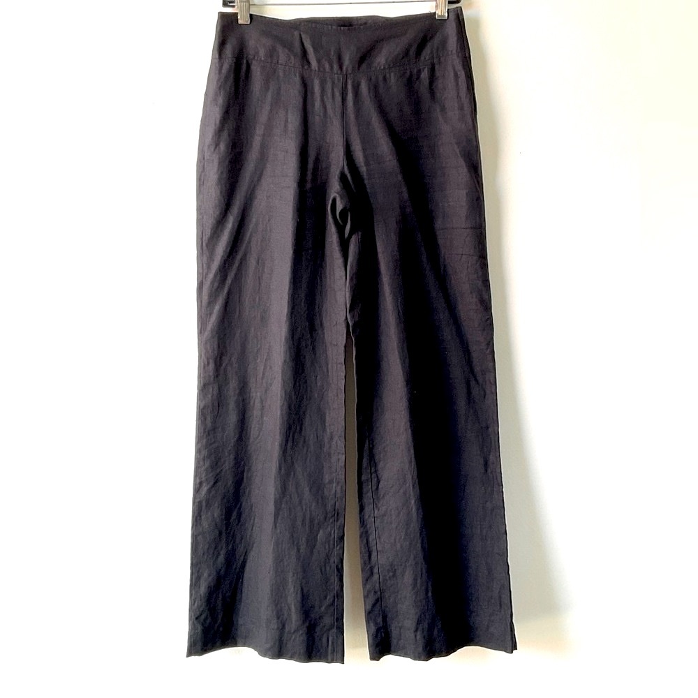 100% linen wide leg pants Size 4